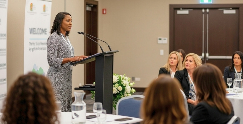 Who Delivers Welcome Speeches at a Women's Conference