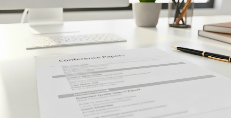 What Format Should I Use for a Conference Paper on a Cv?
