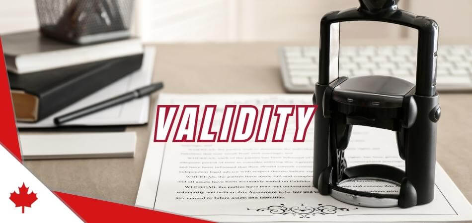 How Long Is a Notarized Document Valid in Canada