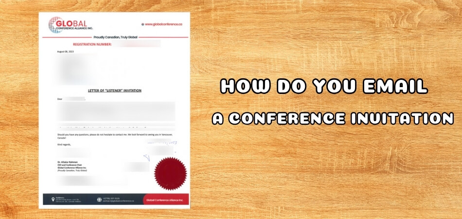 How Do You Email a Conference Invitation