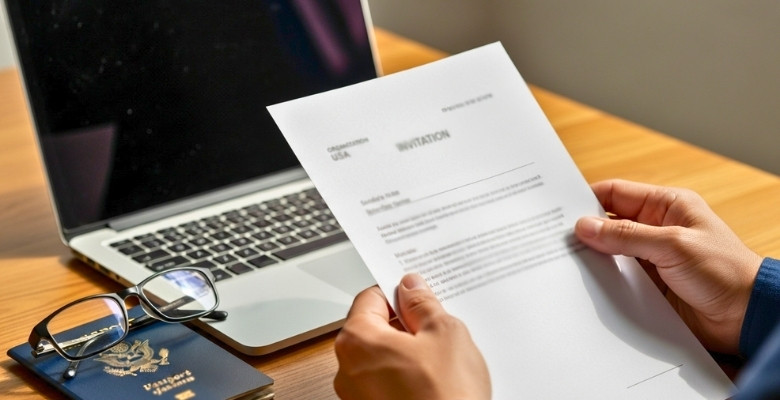 How Do I Check the Sender and the Organization for a USA Invitation Letter?