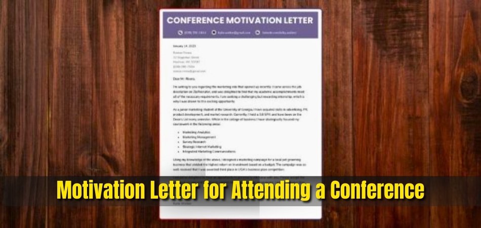 How to Write Your Motivation Letter for Attending a Conference