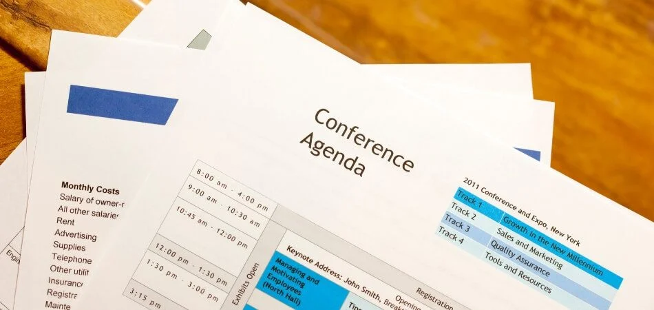 How Do You Structure a Conference Agenda