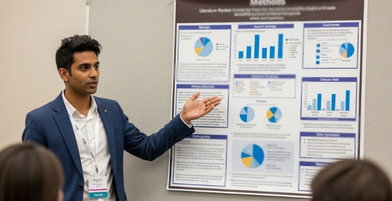 How Should Methods for a Literature Review Be Shown in Conference?