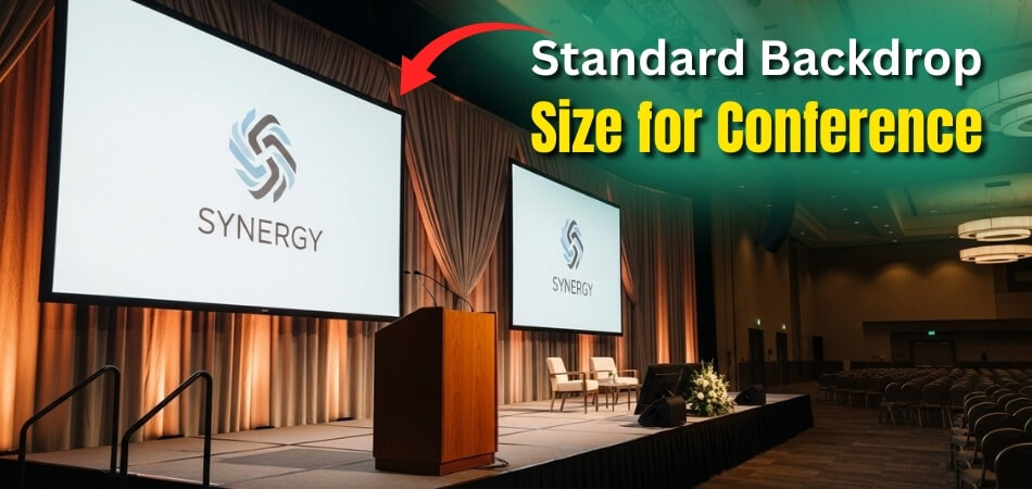 What Is the Standard Backdrop Size for Conference