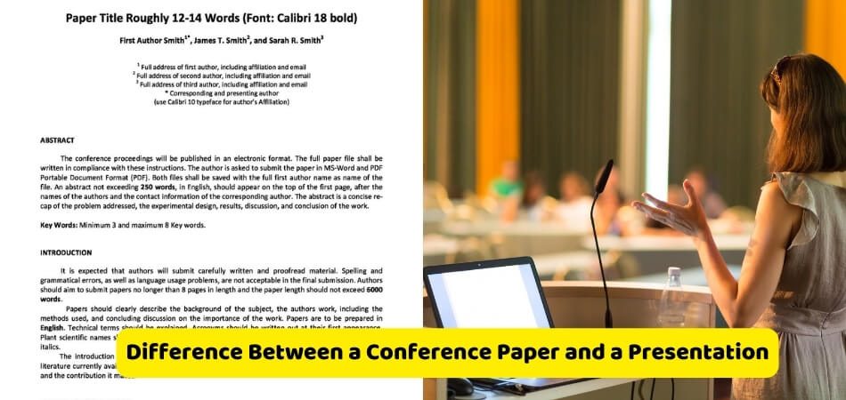 conference paper vs presentation