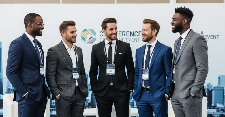 best suit Patterns and Textures That Work in Conference Settings
