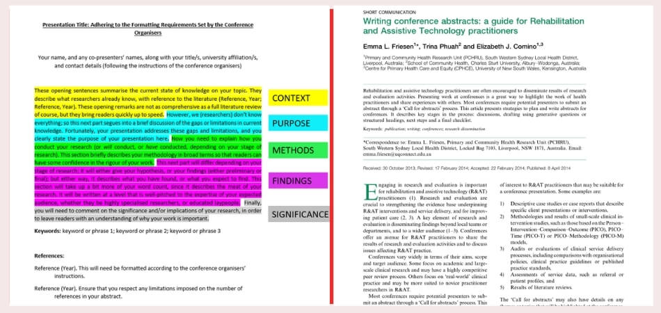 Is a Conference Abstract the Same as a Paper Abstract?