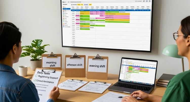 Volunteer Shift Scheduling & Daily Workflow