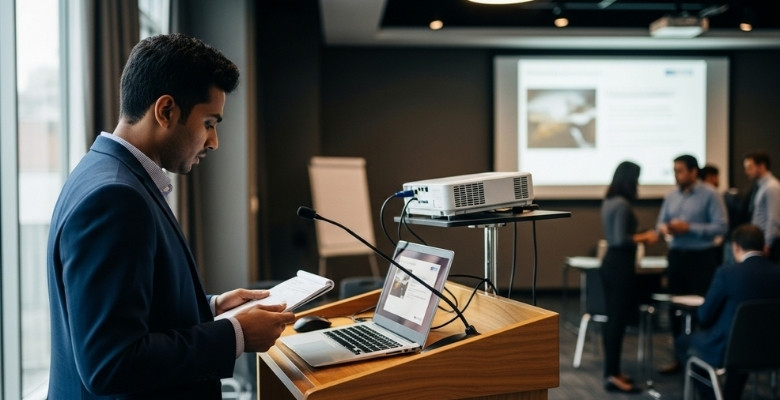 What Minute Outline Guides a Conference Paper Talk?