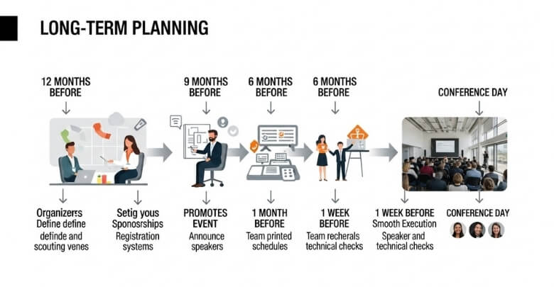 Long-term Planning Timeline for Leadership Conferences