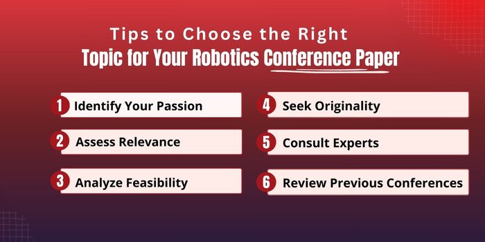 Tips to Choose the Right Topic for Your Robotics Conference Paper