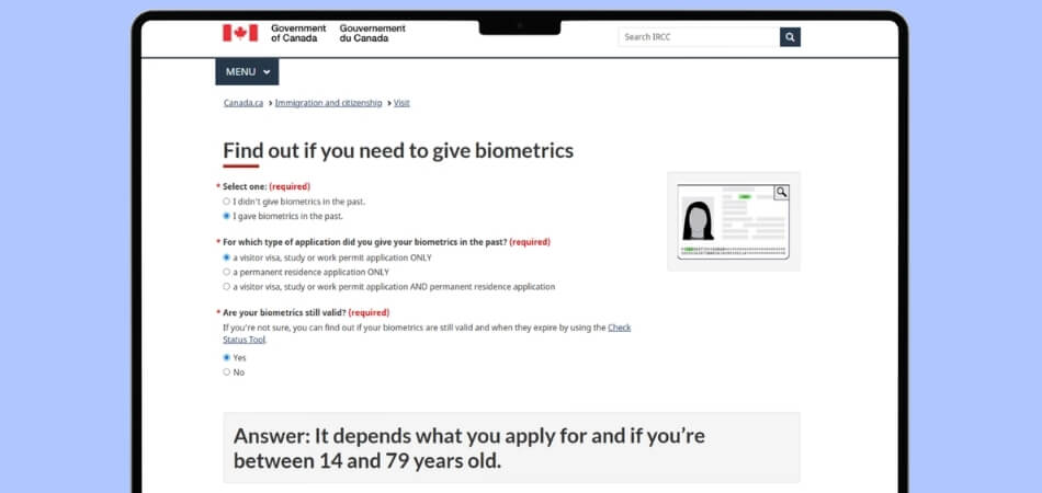How to Check If Your Biometrics Were Received