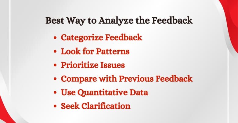 Best Way to Analyze the Feedback for Future Improvements