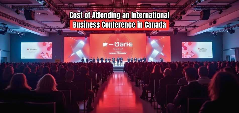 What is the Average Cost of Attending an International Business Conference in Canada