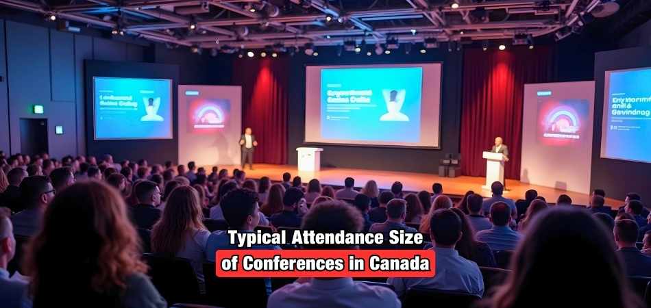 What Is the Typical Attendance Size of Conferences in Canada