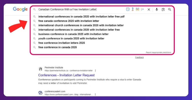 How Do I Use Google to Find a Canadian Conference With a Free Invitation Letter