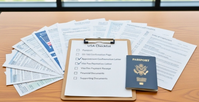 Sample Document Checklist for Your USA Visa Interview
