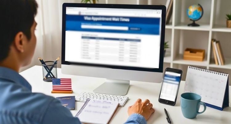 How to Check Current BiometricVisa Appointment Wait Times for US