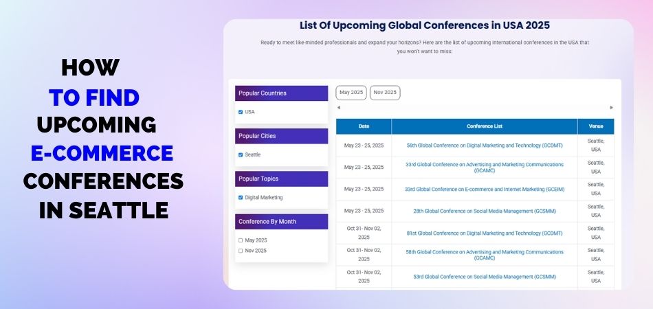 How to Find Upcoming E-Commerce Conference in Seattle