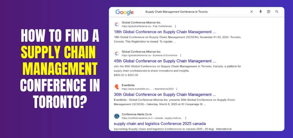 How to Find a Supply Chain Management Conference in Toronto