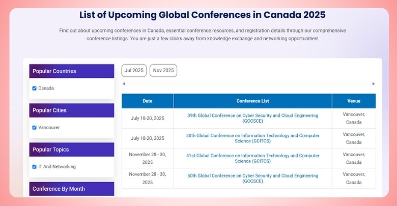 Best Cloud Engineering Conferences Happening in Vancouver 2025