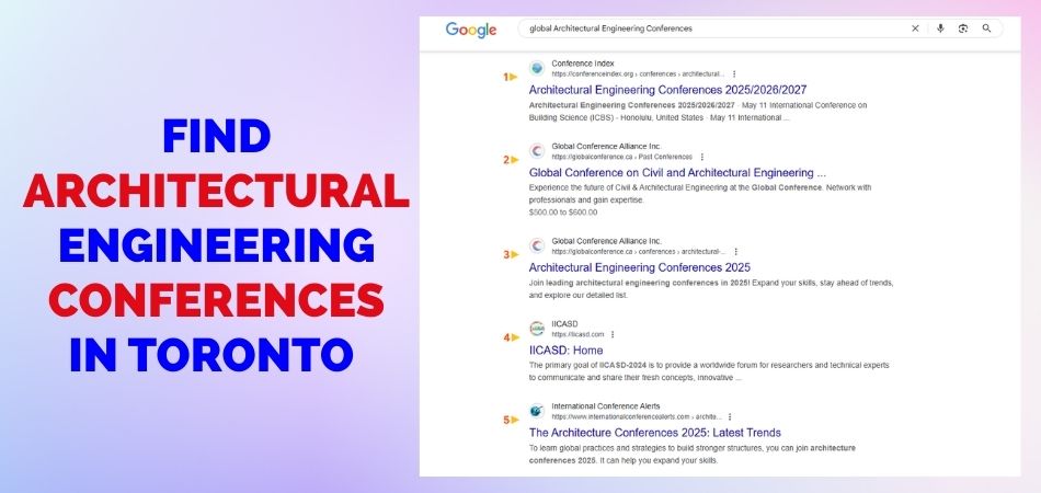 How to Find Architectural Engineering Conferences in Toronto