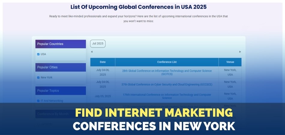 How to Find Internet Marketing Conferences in New York