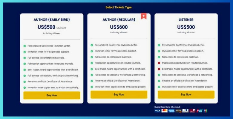Are There Different Ticket Types for USA Cybersecurity Conferences