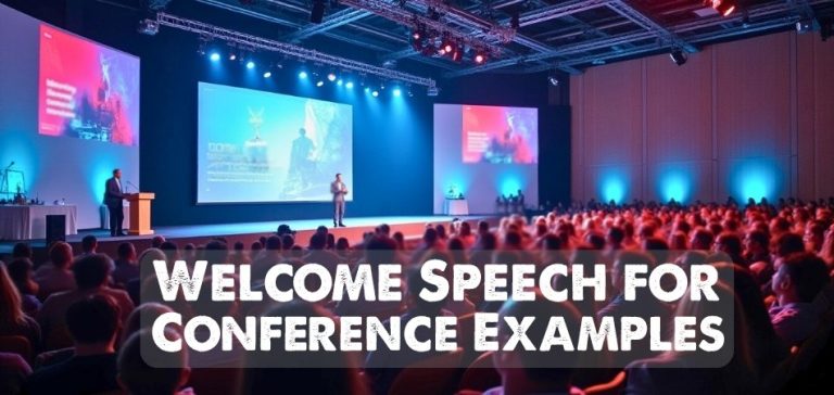 Welcome Speech For Conference Examples
