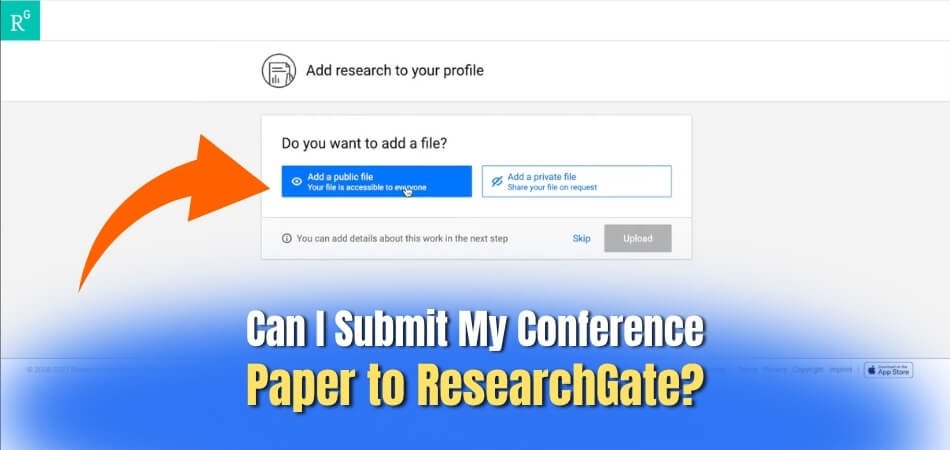 Can I Submit My Conference Paper to ResearchGate