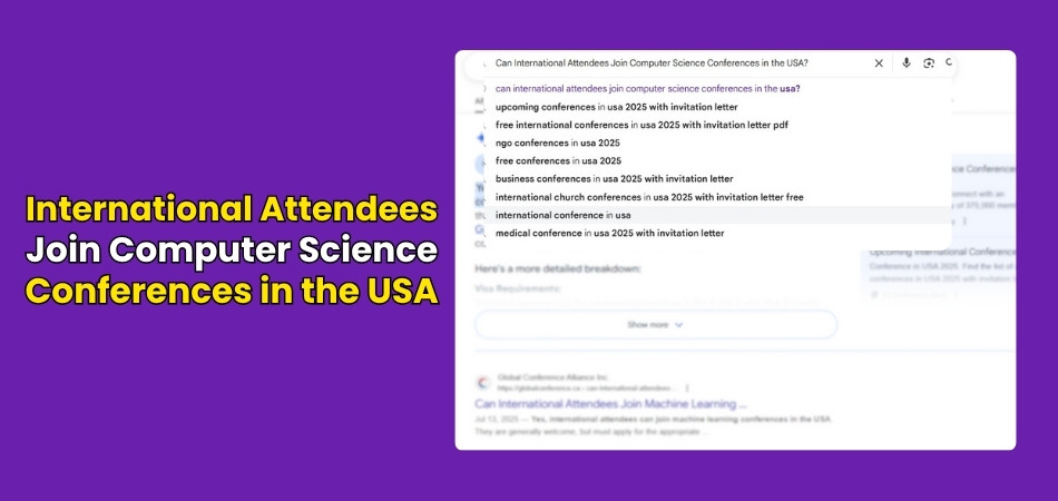 Can International Attendees Join Computer Science Conferences in the USA