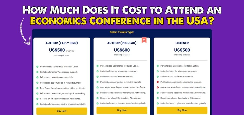 How Much Does It Cost to Attend an Economics Conference in the USA?