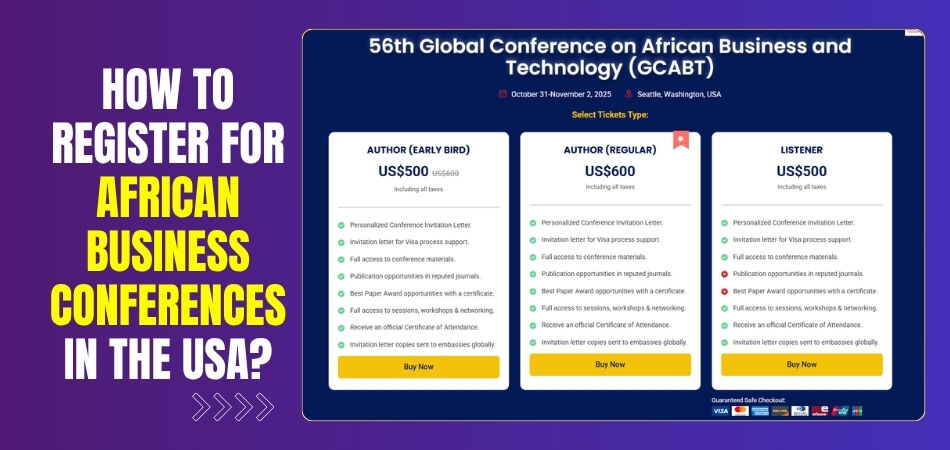 How to Register for African Business Conferences in the USA