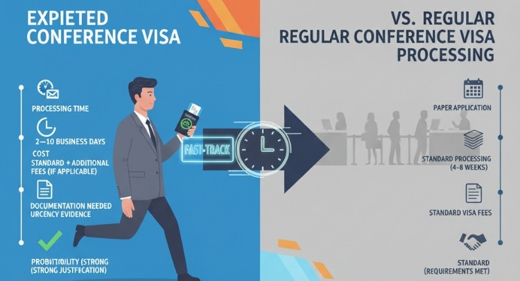 Comparing Expedited Vs Regular Conference Visa Processing