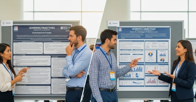Examples of Poor vs Strong Learning Objectives for Posters