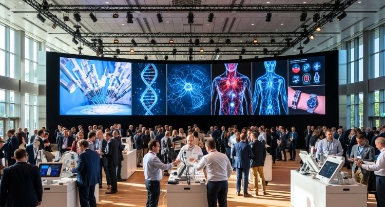 What Types of Technological Advancements Are Showcased in Biomedical Conferences