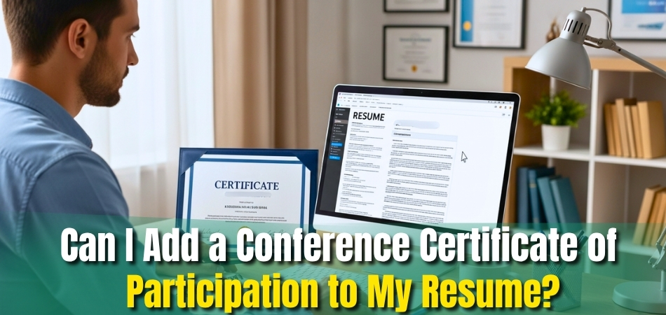 Can I Add a Conference Certificate of Participation to My Resume