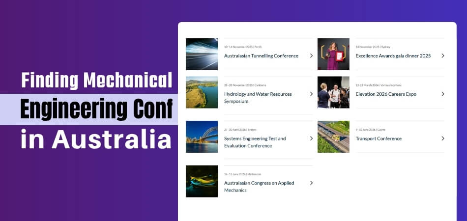 How to Find Mechanical Engineering Conferences in Australia