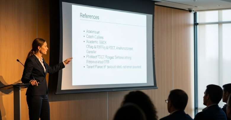 Importance of References in a Conference Presentation