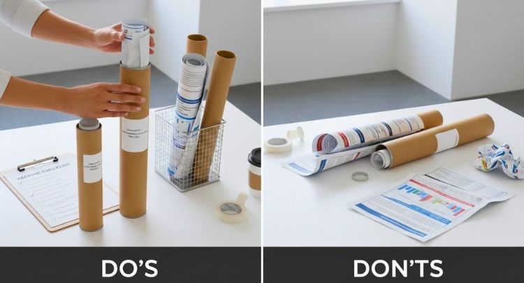 Quick Do’s and Don’ts for Poster Packing Success