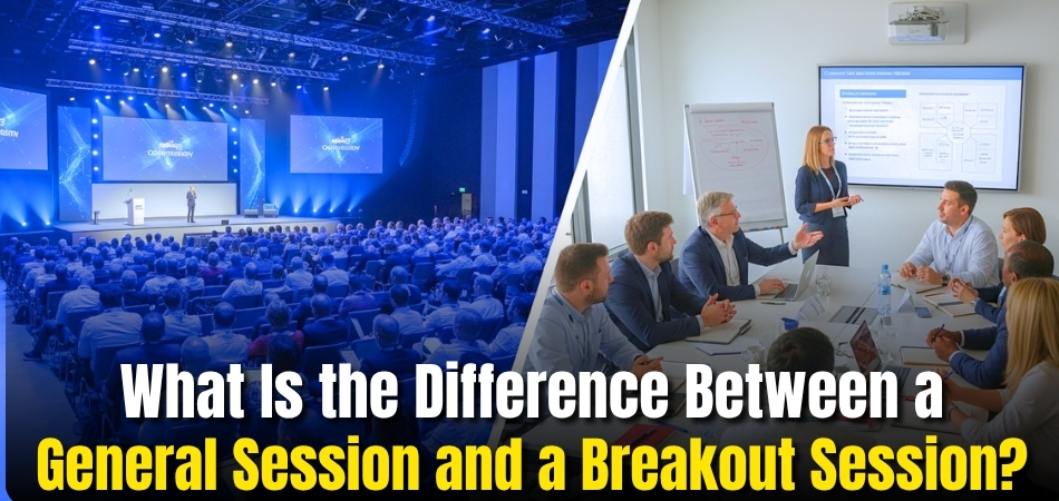 What Is the Difference Between a General Session and a Breakout Session