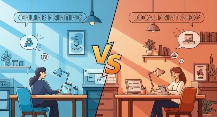 What to Expect When Ordering from Online vs. Local Print Shops